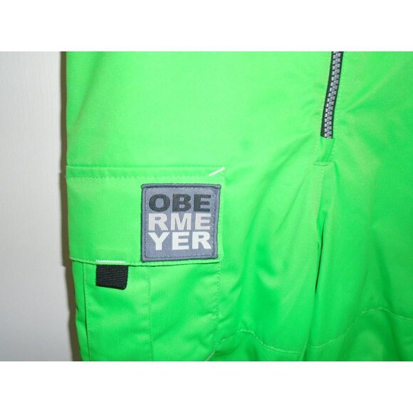 Obermeyer Green Boys Overall size 8 Jacket Size 7 Winter Snow Coat & Pants Set - Picture 5 of 16